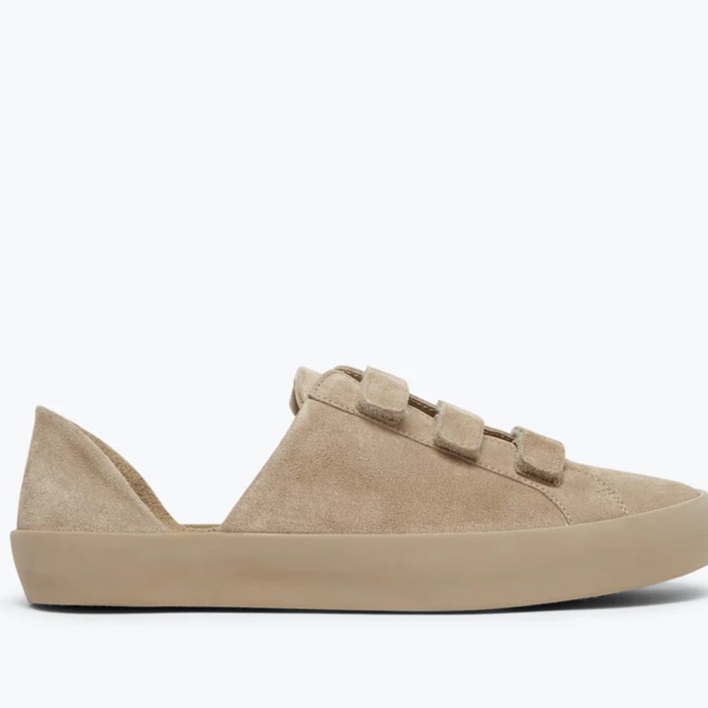 Freda Salvador Libby D’orsay in suede stucco